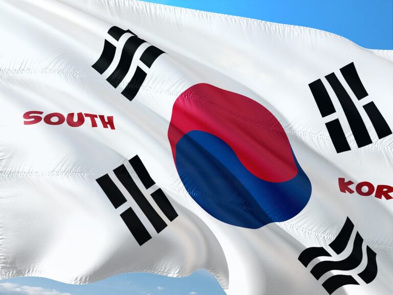 韩国国旗横幅 South Korea flag banner.